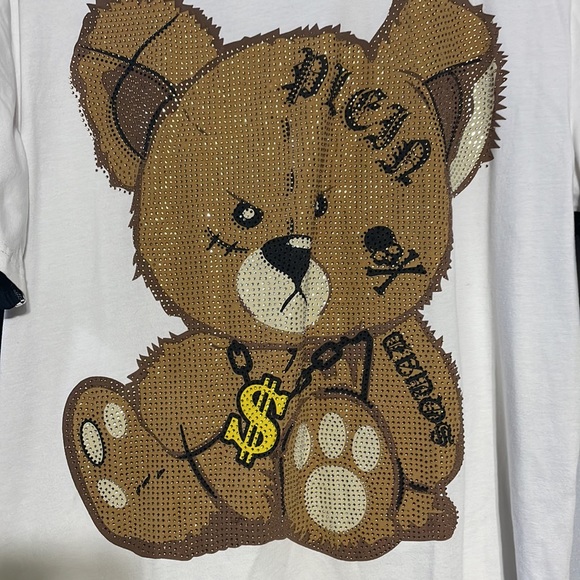 Philipp Plein Gangster Bear Designer T-Shirt - Picture 2 of 7